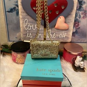 Kate Spade Metallic Gold Bifold Snap Wallet